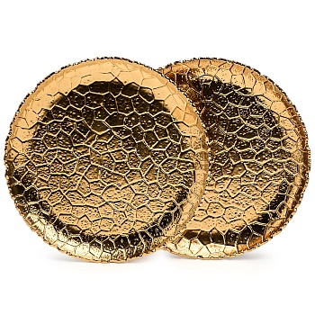 НАБОР ТАРЕЛОК ОБЕДЕННЫХ LEFARD "CHARM" 2 ШТ. 26*2,5 СМ (ЗОЛОТО)