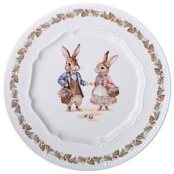 ТАРЕЛКА ЗАКУСОЧНАЯ LEFARD "RABBITS FAMILY" 20,5 СМ