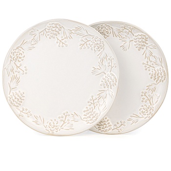 НАБОР ТАРЕЛОК ЗАКУСОЧНЫХ КОЛЛЕКЦИЯ "PINE CONES", 2 ШТ. / 20,7*2,5 СМ