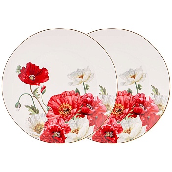 НАБОР ТАРЕЛОК ЗАКУСОЧНЫХ LEFARD "МАКИ" 2 ШТ. 20,5 СМ (КОР=24НАБ.)