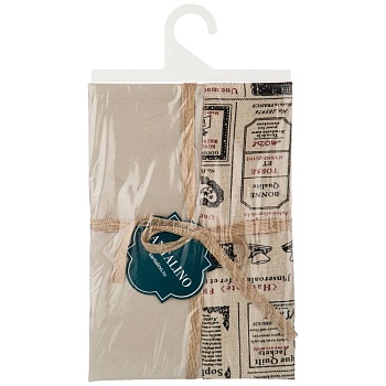 ДОРОЖКА "МИНИ.БОН АППЕТИТ",70Х30СМ,100%ХЛОПОК, БЕЖ,