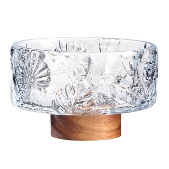 КОНФЕТНИЦА "FLORA" 650 МЛ ДИАМЕТР 14 СМ ВЫСОТА 9 СМ