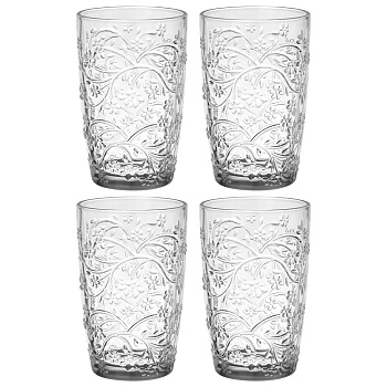 НАБОР СТАКАНОВ "BLOSSOM" 4 ШТ/370 МЛ