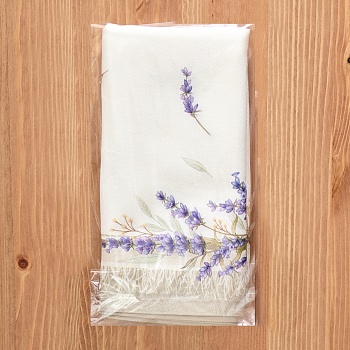 НАБОР ПОЛОТЕНЕЦ ИЗ 2-Х ШТ "ДУША ПРОВАНСА",40Х60СМ, 100% ХЛОПОК,ТВИЛ,БЕЛЫЙ