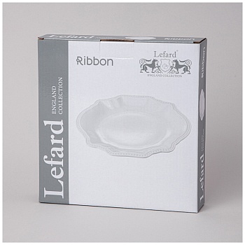 ТАРЕЛКА ЗАКУСОЧНАЯ LEFARD "RIBBON" 21,5*21*2,5 СМ (КОР=24ШТ.)