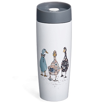 ТЕРМОКРУЖКА AGNESS  "FAMILY FARM" 360МЛ, КОЛБА НЕРЖ.СТАЛЬ 18/10