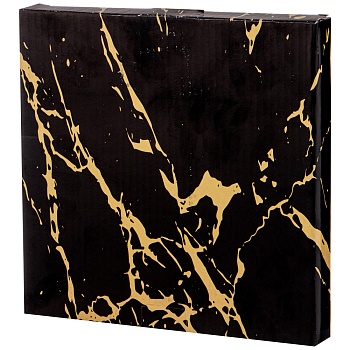 ТАРЕЛКА ЗАКУСОЧНАЯ КОЛЛЕКЦИЯ "ЗОЛОТОЙ МРАМОР" ДИАМЕТР 20 СМ 19,5*19,5*2,2СМ