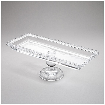 БЛЮДО СЕРВИРОВОЧНОЕ "SWEETY" НА НОЖКЕ 30Х13Х10 СМ