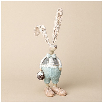 ФИГУРКА ДЕКОРАТИВНАЯ КРОЛИК 9.5*6.5*28 СМ