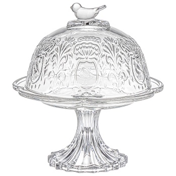 БЛЮДО "GARDEN" С КРЫШКОЙ НА НОЖКЕ 20*22 СМ