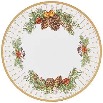 НАБОР ПОДСТАНОВОЧНЫХ САЛФЕТОК "CELEBRATION" ИЗ 4 ШТ., ДИАМЕТР=38 СМ