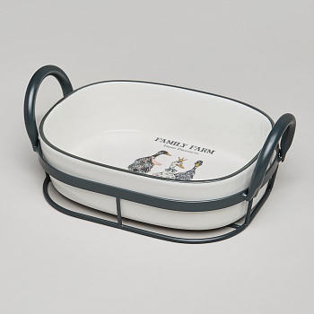 ФОРМА НА МЕТАЛ.ПОДСТАВКЕ LEFARD "FAMILY FARM" 25*15,5*9 CM