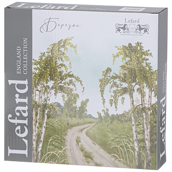 НАБОР ТАРЕЛОК ЗАКУСОЧНЫХ LEFARD "БЕРЕЗКИ"  2 ШТ. 20,5 СМ (КОР=9НАБ.)