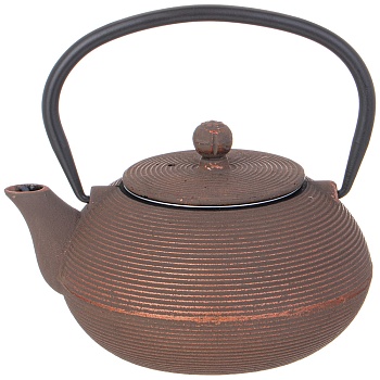 ЗАВАРОЧНЫЙ ЧАЙНИК ЧУГУННЫЙ С ЭМАЛИРОВАННЫМ ПОКРЫТИЕМ ВНУТРИ 500 МЛ (КОР=8ШТ.)