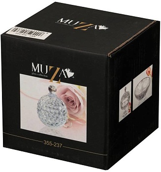 ИКОРНИЦА 130 МЛ. 8.5*8.5 СМ. ВЫСОТА=11 СМ. КОЛЛЕКЦИЯ "MUZA" (КОР=36ШТ.)