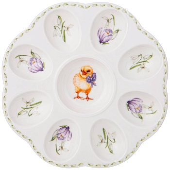 БЛЮДО ДЛЯ 8 ЯИЦ LEFARD "SUNDAY" 22 СМ (КОР=18ШТ.)