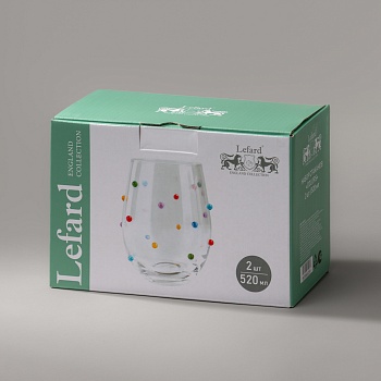 НАБОР СТАКАНОВ "COLORS" ИЗ 2 ШТ. 520 МЛ