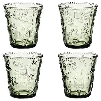 НАБОР СТАКАНОВ "ЩЕЛКУНЧИК" GREEN, 4 ШТ/280 МЛ