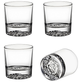 НАБОР СТАКАНОВ ДЛЯ ВИСКИ "LION", 4 ШТ/310 МЛ