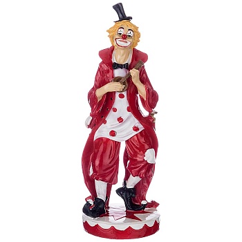 ФИГУРКА "КЛОУН" 8,5*8,5*22,5 СМ. КОЛЛЕКЦИЯ "БУФФОНАДА" (КОР=12ШТ.)