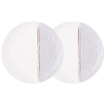 НАБОР ТАРЕЛОК ОБЕДЕННЫХ LEFARD "GREY" 2 ШТ. 25,5 СМ (КОР=12НАБ.)