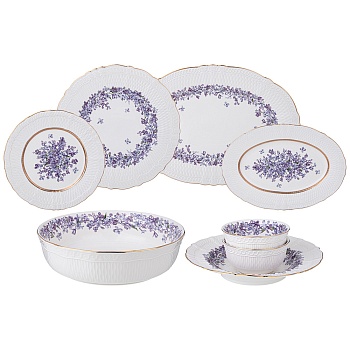 СТОЛОВЫЙ СЕРВИЗ LEFARD "LILAC" НА 6 ПЕР. 23 ПР.  (КОР=1НАБ.)