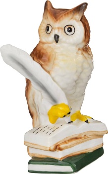 ФИГУРКА "СОВА" ВЫСОТА=12 СМ. (КОР=60ШТ.)