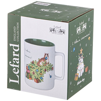 КРУЖКА LEFARD "С НОВЫМ СЧАСТЬЕМ" 400МЛ