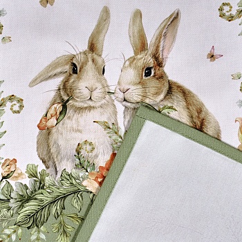 НАБОР САЛФЕТОК ИЗ 2-Х ШТ "SENSE" 40Х40СМ, ЗЕЛЕНЫЙ, 100% ХЛОПОК, ТВИЛ,