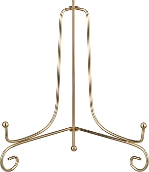 КОМПЛЕКТ ПОДСТАВОК ДЛЯ ТАРЕЛОК ИЗ 5 ШТ. 20*13 СМ. ВЫСОТА=20 СМ. ЦВЕТ - ЗОЛОТО (КОР=36КОМП.)