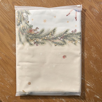 СКАТЕРТЬ КРУГЛАЯ  "ЩЕЛКУНЧИК" ,220СМ БЕЖЕВЫЙ 100% ХЛОПОК , ТВИЛ