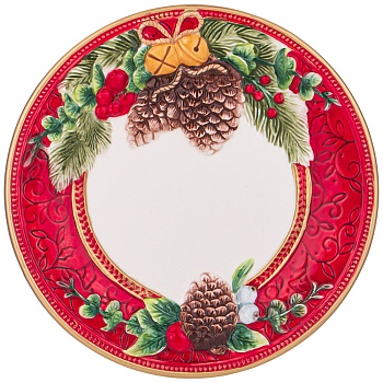 ТАРЕЛКА LEFARD "ШИШКИ" 26*3 СМ (КОР=12ШТ.)