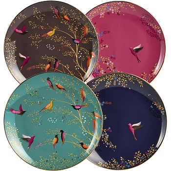 НАБОР ТАРЕЛОК ЗАКУСОЧНЫХ LEFARD "GOLDEN BIRDS" 4 ШТ. 20*2 СМ (КОР=10НАБ.)