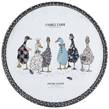 ПОДНОС СЕРВИРОВОЧНЫЙ AGNESS "FAMILY FARM" 33*2,1 СМ