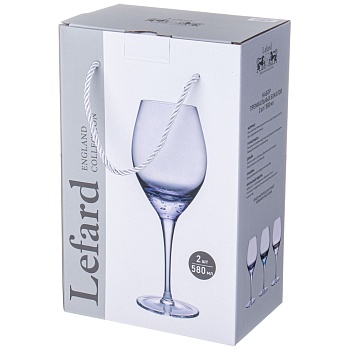 НАБОР БОКАЛОВ ДЛЯ ВИНА ИЗ 2 ШТ "BUBLES" PURPLE 580 МЛ