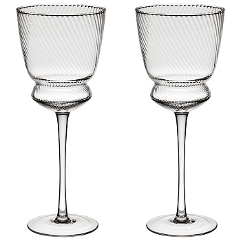 НАБОР БОКАЛОВ ДЛЯ ВИНА "TWIST & SHINE", 2 ШТ/380 МЛ