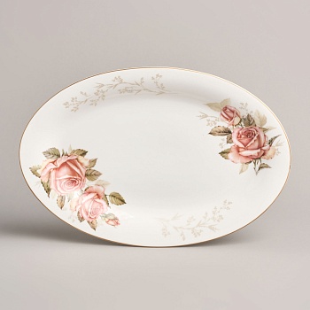 БЛЮДО ОВАЛЬНОЕ LEFARD "КОРЕЙСКАЯ РОЗА" 30 СМ (КОР=36ШТ.)