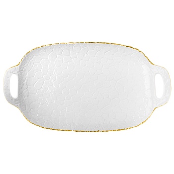 ПОДНОС LEFARD "CHARM" 46,5*26*5,5 СМ (С ЗОЛОТОЙ ЛИНИЕЙ)