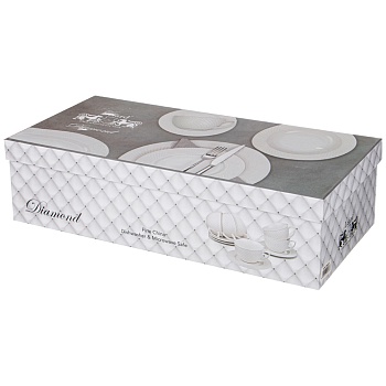 ЧАЙНЫЙ НАБОР LEFARD "ДИАМАНД" НА 6 ПЕР. 12 ПР. 230 МЛ (КОР=8НАБ.)