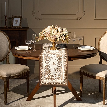 ДОРОЖКА "RICH GARDEN" 40Х146СМ ,БЕЛЫЙ ,100% ХЛОПОК ,ТВИЛ С ПРОПИТКОЙ