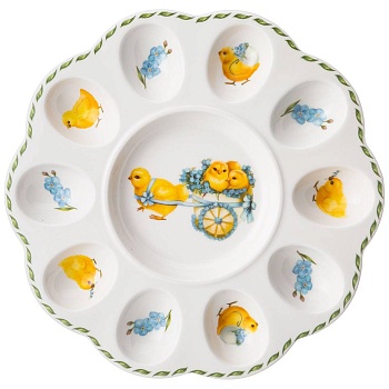 БЛЮДО ДЛЯ 10 ЯИЦ LEFARD "SUNDAY" 25 СМ (КОР=12ШТ.)