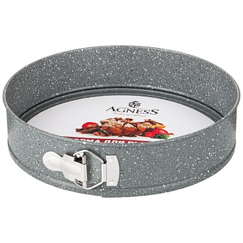 ФОРМА ДЛЯ ВЫПЕЧКИ AGNESS РАЗЪЕМНАЯ С АНТИПРИГАРНЫМ ПОКРЫТИЕМ 24X6.8 СМ