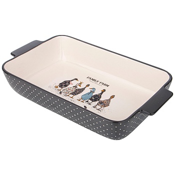 БЛЮДО ДЛЯ ЗАПЕКАНИЯ "FAMILY FARM" ПРЯМОУГ3,6 Л 39*22,5*7,5 СМ