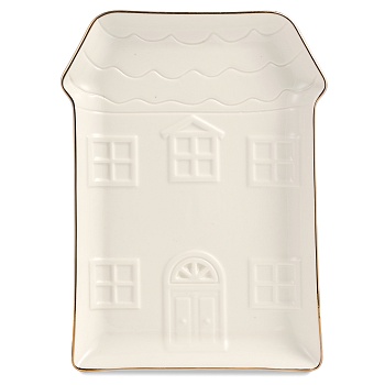 БЛЮДО СЕРВИРОВОЧНОЕ "ДОМИК" 19*14,5*1,8 СМ