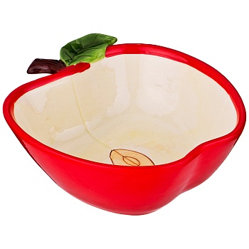 БЛЮДО ДЛЯ ЗАПЕКАНИЯ "ЯБЛОКО" 600 МЛ. 19*16,5 СМ. ВЫСОТА=6 СМ. КОЛЛЕКЦИЯ "IL RACCOLTO" (КОР=24ШТ.)