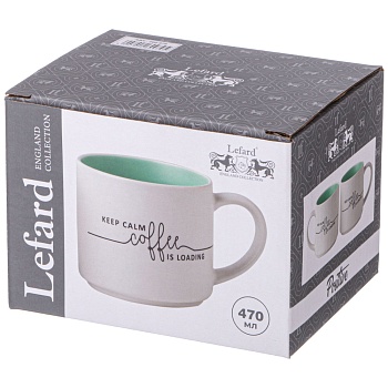 КРУЖКА "KEEP CALM COFFEE IS LOADING" 470 МЛ