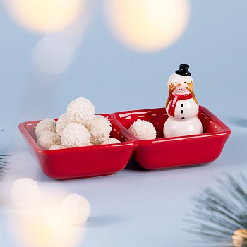 МЕНАЖНИЦА 2 СЕКЦИИ КОЛЛЕКЦИЯ "CHRISTMAS GIFT" 22*11*10,5 СМ