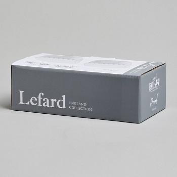 НАБОР ИКОРНИЦ LEFARD "PEARL" С КРЫШКАМИ 2 ШТ. КВАДРАТ. 10*5,5 СМ 200 МЛ