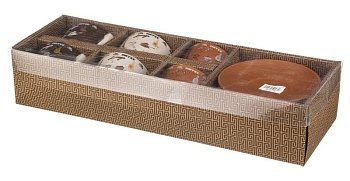 ЧАЙНЫЙ НАБОР НА 6 ПЕРСОН 12 ПР. 250 МЛ.ВЫСОТА=7 СМ.(КОР=6НАБОР.)