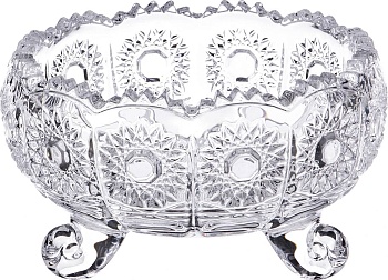 КОНФЕТНИЦА "MUZA CRYSTAL" ДИАМЕТР=11 СМ. ВЫСОТА=7 СМ. (КОР=36ШТ.)